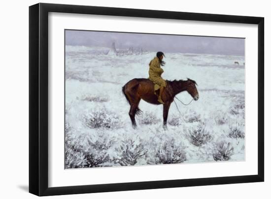 The Herd Boy-Frederic Sackrider Remington-Framed Giclee Print