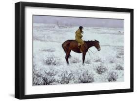 The Herd Boy-Frederic Sackrider Remington-Framed Giclee Print