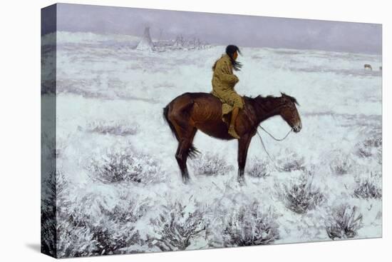 The Herd Boy-Frederic Sackrider Remington-Stretched Canvas