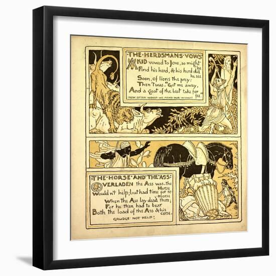 The Herdsman's Vows the Horse and the Ass-null-Framed Giclee Print