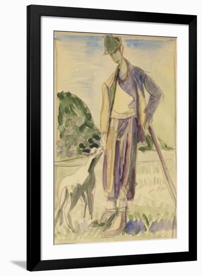 The Herdsman-Ernst Ludwig Kirchner-Framed Giclee Print