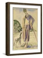 The Herdsman-Ernst Ludwig Kirchner-Framed Giclee Print