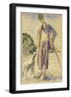 The Herdsman-Ernst Ludwig Kirchner-Framed Giclee Print