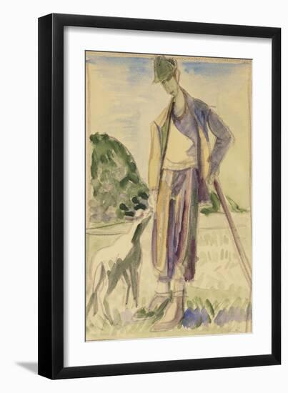 The Herdsman-Ernst Ludwig Kirchner-Framed Giclee Print