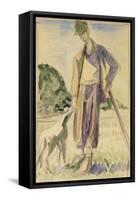 The Herdsman-Ernst Ludwig Kirchner-Framed Stretched Canvas