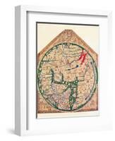 The Hereford Mappa Mundi, (C128), 1912-Richard de Bello-Framed Giclee Print