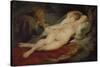 The Hermit and Sleeping Angelica-Peter Paul Rubens-Stretched Canvas