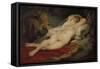 The Hermit and Sleeping Angelica-Peter Paul Rubens-Framed Stretched Canvas