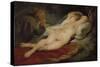 The Hermit and Sleeping Angelica-Peter Paul Rubens-Stretched Canvas