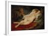 The Hermit and Sleeping Angelica-Peter Paul Rubens-Framed Giclee Print