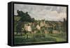 The Hermitage at Pontoise, 1867-Camille Pissarro-Framed Stretched Canvas