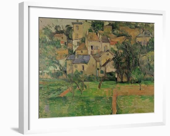 The Hermitage at Pontoise, 1884-Paul C?zanne-Framed Giclee Print