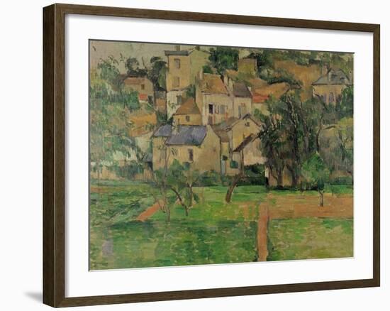 The Hermitage at Pontoise, 1884-Paul C?zanne-Framed Giclee Print