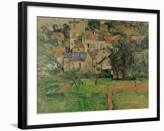 The Hermitage at Pontoise, 1884-Paul C?zanne-Framed Giclee Print