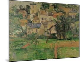 The Hermitage at Pontoise, 1884-Paul C?zanne-Mounted Giclee Print