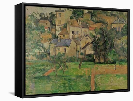 The Hermitage at Pontoise, 1884-Paul C?zanne-Framed Stretched Canvas