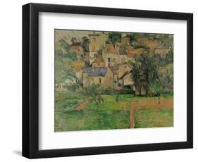 The Hermitage at Pontoise, 1884-Paul C?zanne-Framed Premium Giclee Print