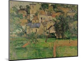 The Hermitage at Pontoise, 1884-Paul C?zanne-Mounted Premium Giclee Print