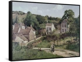 The Hermitage at Pontoise, C.1867-Camille Pissarro-Framed Stretched Canvas