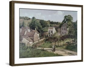 The Hermitage at Pontoise, C.1867-Camille Pissarro-Framed Giclee Print