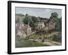 The Hermitage at Pontoise, C.1867-Camille Pissarro-Framed Giclee Print