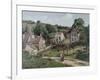 The Hermitage at Pontoise, C.1867-Camille Pissarro-Framed Giclee Print