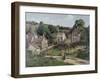 The Hermitage at Pontoise, C.1867-Camille Pissarro-Framed Giclee Print