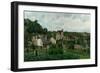 The Hermitage in Pontoise, 1867-Camille Pissarro-Framed Giclee Print