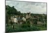 The Hermitage in Pontoise, 1867-Camille Pissarro-Mounted Giclee Print