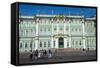 The Hermitage (Winter Palace), UNESCO World Heritage Site, St. Petersburg, Russia, Europe-Michael Runkel-Framed Stretched Canvas