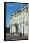 The Hermitage (Winter Palace), UNESCO World Heritage Site, St. Petersburg, Russia, Europe-Michael Runkel-Framed Stretched Canvas