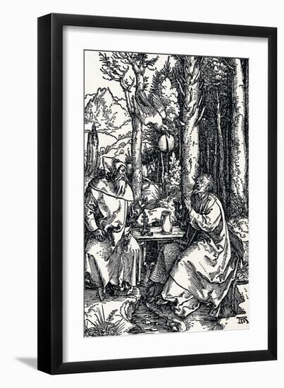 The Hermits St Anthony and St Paul, 1504-Albrecht Dürer-Framed Premium Giclee Print