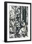 The Hermits St Anthony and St Paul, 1504-Albrecht Dürer-Framed Premium Giclee Print