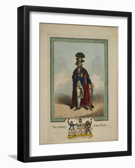 The Hero of the Nile, 1878-James Gillray-Framed Giclee Print