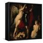 The Hero of Virtue, Mars, Crowned by the Goddess of Victory-Peter Paul Rubens-Framed Stretched Canvas