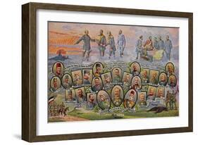 The Heroes of the East, the South, the West-null-Framed Giclee Print