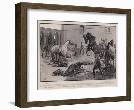 The Heroes of the Omdurman Charge, the 21st Lancers on their Way to the Front-John Charlton-Framed Giclee Print