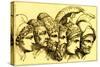 The Heroes of the Trojan War: Paris, Diomedes, Odysseus, Nestor, Achilles, Agamemnon-English-Stretched Canvas