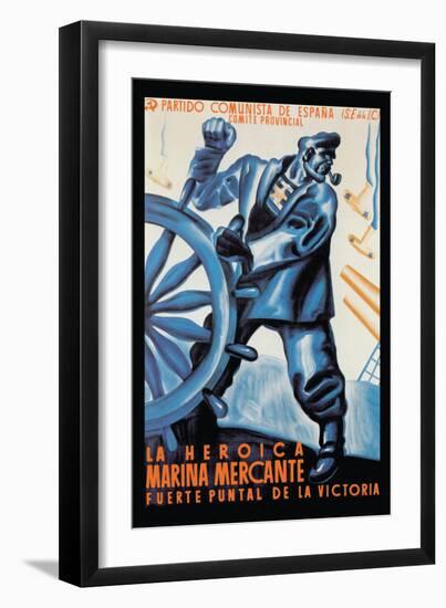 The Heroic Merchant Navy-Puyol-Framed Art Print