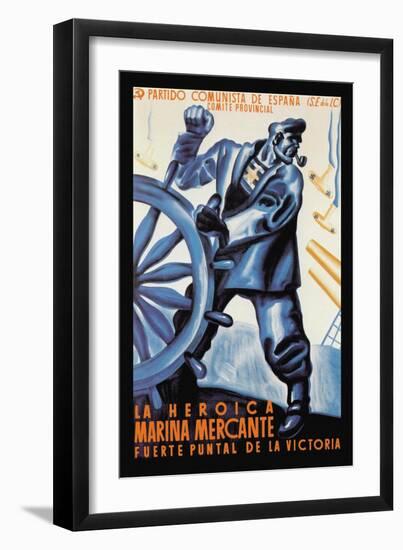 The Heroic Merchant Navy-Puyol-Framed Art Print