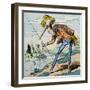 The Heron, from "Fables De La Fontaine"-null-Framed Giclee Print