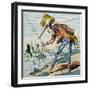 The Heron, from "Fables De La Fontaine"-null-Framed Giclee Print