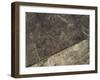 The Heron Geoglyph, aerial view, Nazca, UNESCO World Heritage Site, Ica Region, Peru, South America-Karol Kozlowski-Framed Photographic Print