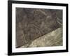 The Heron Geoglyph, aerial view, Nazca, UNESCO World Heritage Site, Ica Region, Peru, South America-Karol Kozlowski-Framed Photographic Print