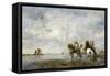The Heron Hunt-Eugène Fromentin-Framed Stretched Canvas