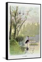 The Heron, La Fontaine's Fables-Firmin Bouisset-Framed Stretched Canvas