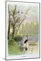 The Heron, La Fontaine's Fables-Firmin Bouisset-Mounted Art Print