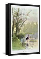 The Heron, La Fontaine's Fables-Firmin Bouisset-Framed Stretched Canvas