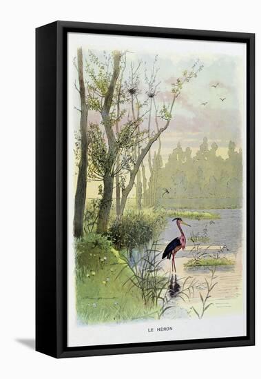 The Heron, La Fontaine's Fables-Firmin Bouisset-Framed Stretched Canvas