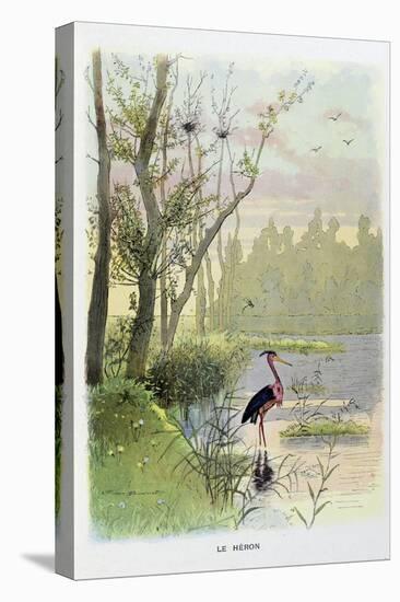 The Heron, La Fontaine's Fables-Firmin Bouisset-Stretched Canvas